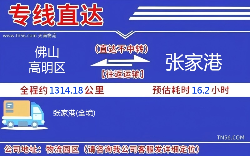佛山高明區(qū)到張家港物流公司 佛山高明區(qū)到張家港物流公司