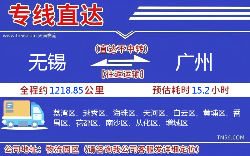 無(wú)錫到廣州物流公司